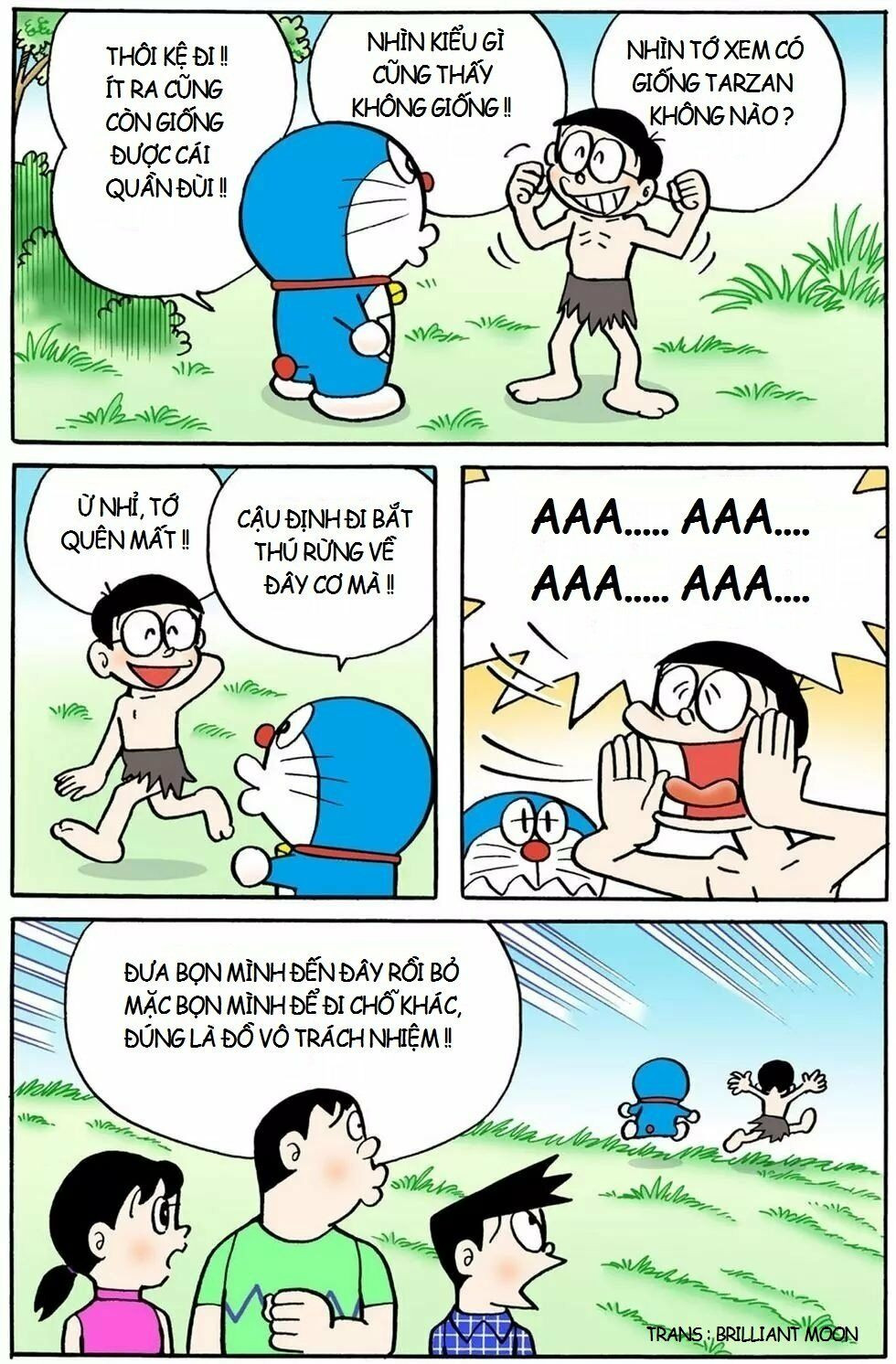 Truyện ngắn Doraemon mới nhất: Chapter 4: Quần Tarzan không hoạt động?