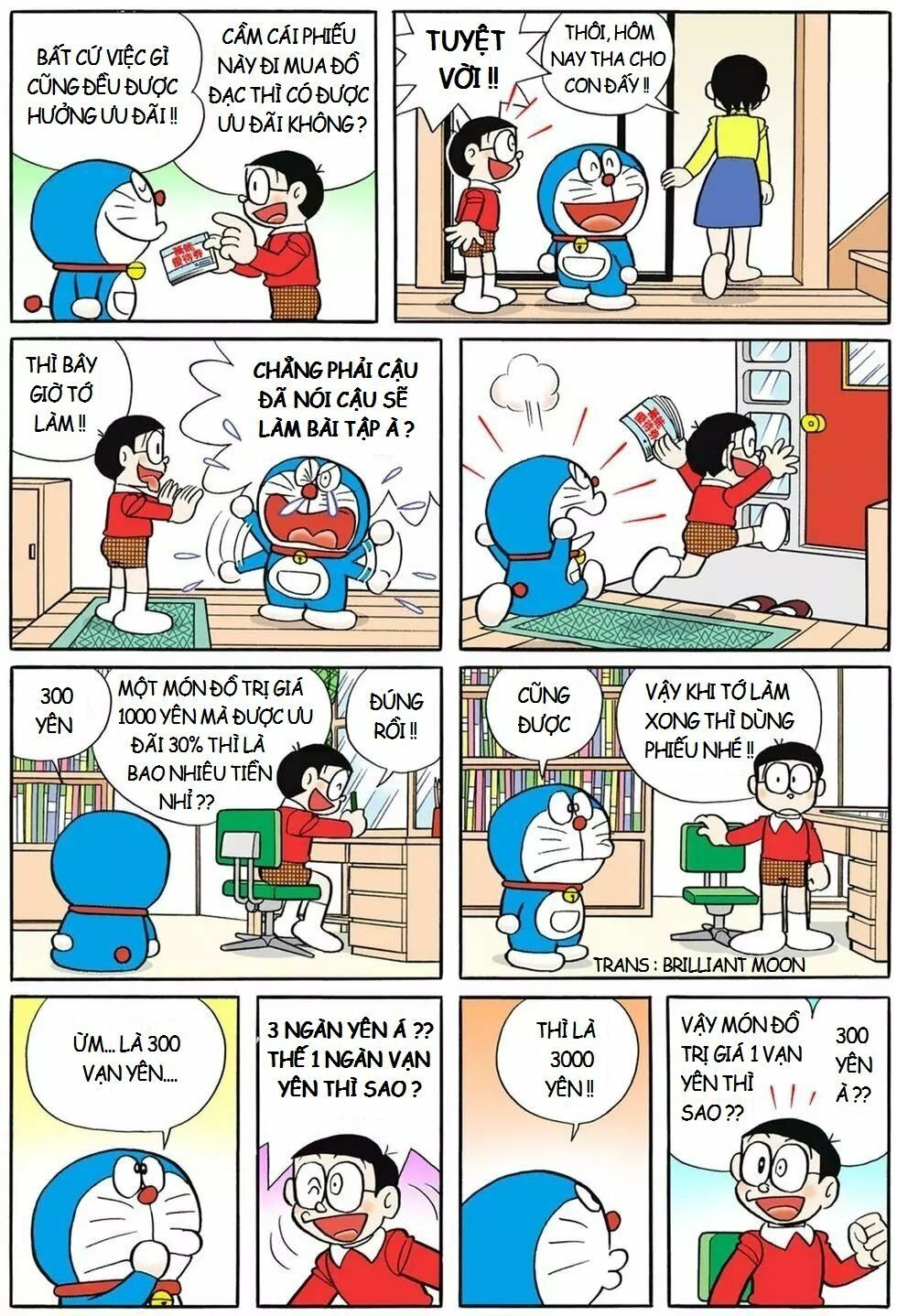 Truyện ngắn Doraemon mới nhất: Chapter 9: Phiếu ưu đãi vạn năng